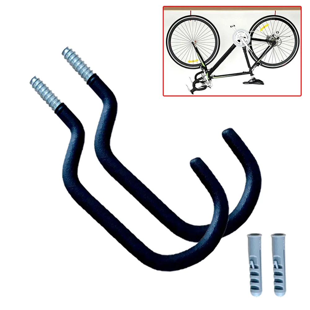 6 pcs Bike Wall Stand Holder Heavy Duty Bicycle Rack Wall Mount Bike Cycle Rack Cycling Hanger Storage Hooks Brackets Sturdy BC0059 (1)
