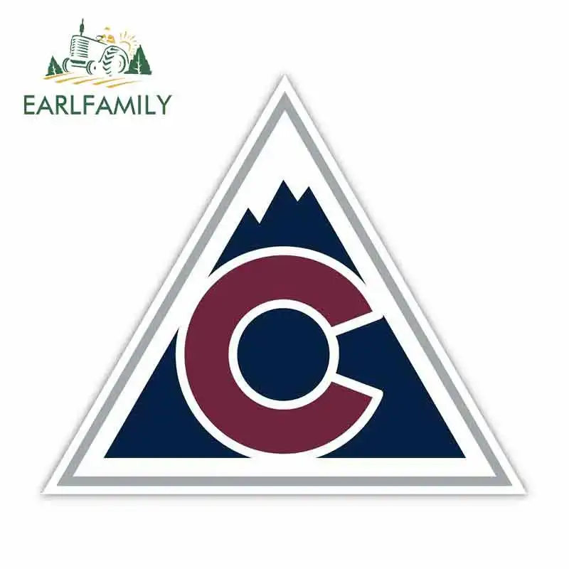 

EARLFAMILY 13cm x 11.3cm for NEW Colorado Avalanche Logo Funny Car Stickers Waterproof Anime RV VAN DIY Fine Decal Accessories