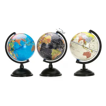 

20cm Blue Ocean World Globe Map With Swivel Stand Geography Educational Toy enhance knowledge of earth and geography