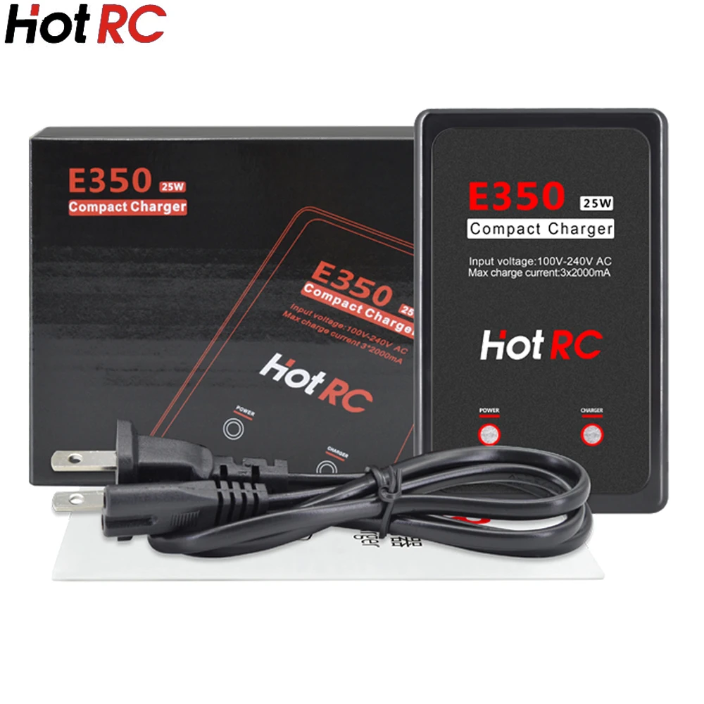Hotrc E350 Pro 7 4 v/11 1 v Lipo зарядное устройство 2s/3s ячеек 25W 2000mA для RC LiPo батареи|Детали и