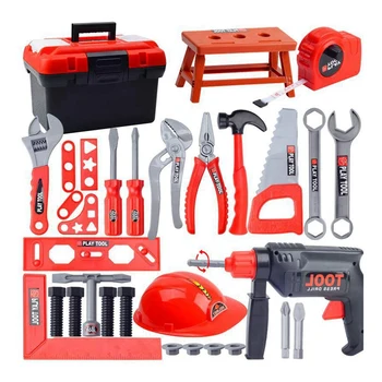 

Kids Toolbox Kit Educational Toys Simulation Repair Tools Toys Drill Plastic Game Learning Engineering Tool Toys Gifts 31Pce