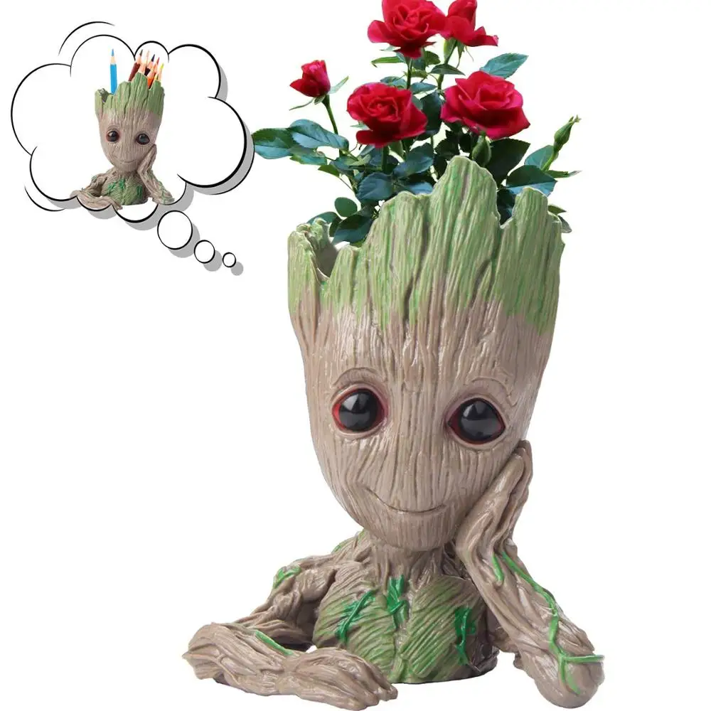 1 x Modern Creative Groot Plant Pots Tree Man Flowerpots Vase Gifts For Kids/Boyfriend/Girlfriend/Family Pen Holder | Дом и сад