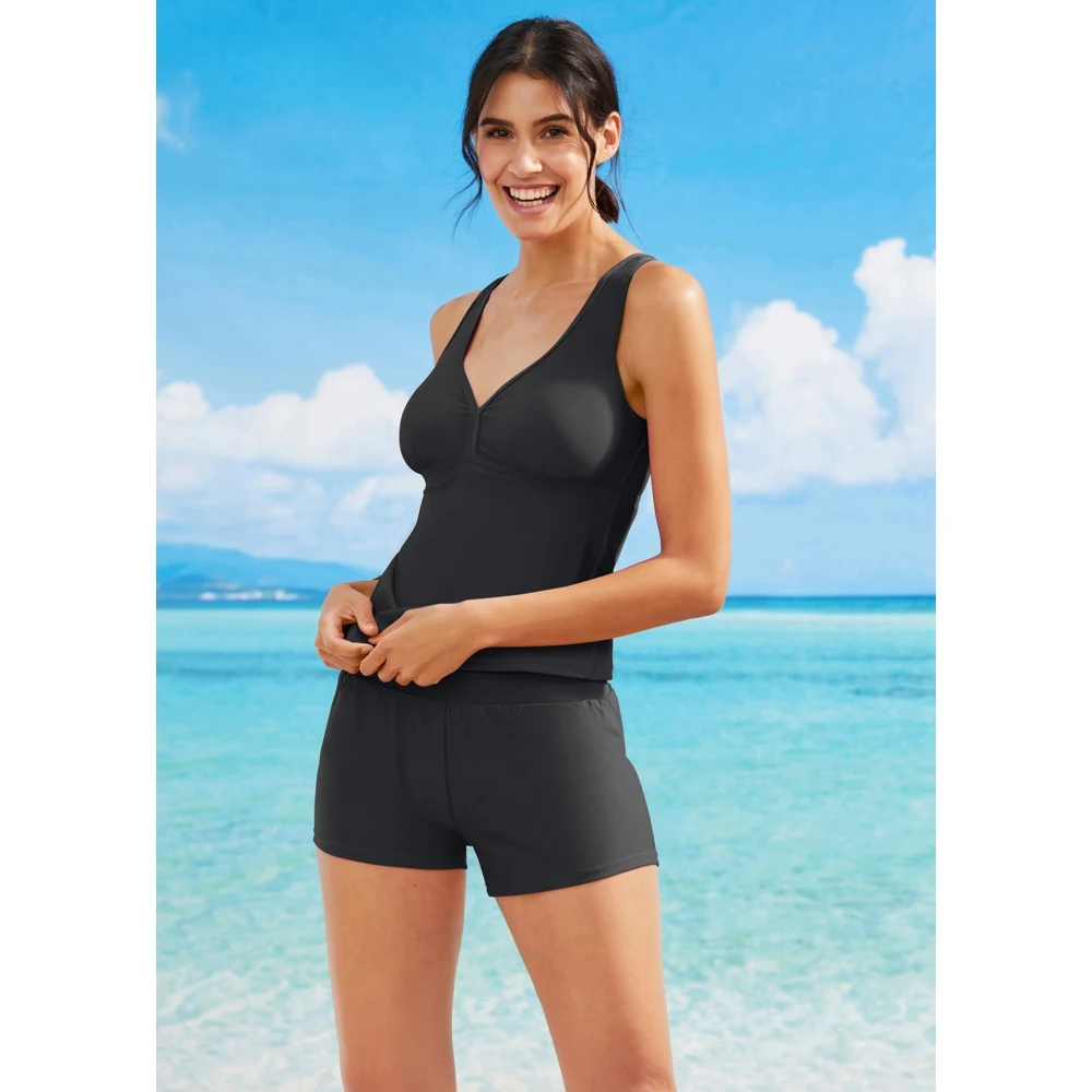 Tankini lungo a fascia Blu Bonprix Donna Sport & Swimwear Costumi da bagno Tankini set 2 pezzi 
