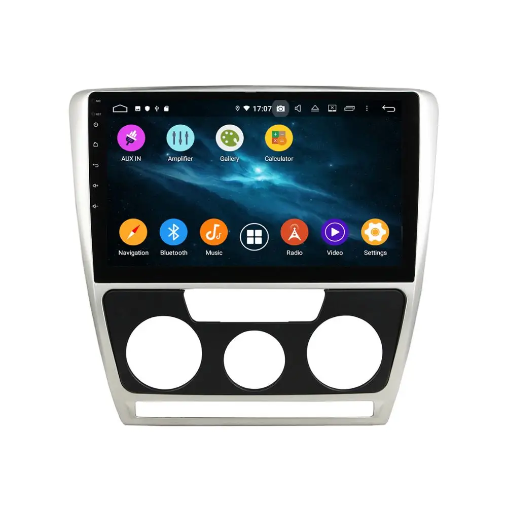 Android 9 с DSP для SKODA octiva 2012 на полный сенсорный автомобильный Радио Видео Плеер Мультимедиа gps навигационные аксессуары Sed