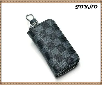 

New PU Leather Key Wallet Keychain Men & Women Car Key Bag Multi Function Key Case Fashion Ladies Housekeeper Key Holders 6 Ring