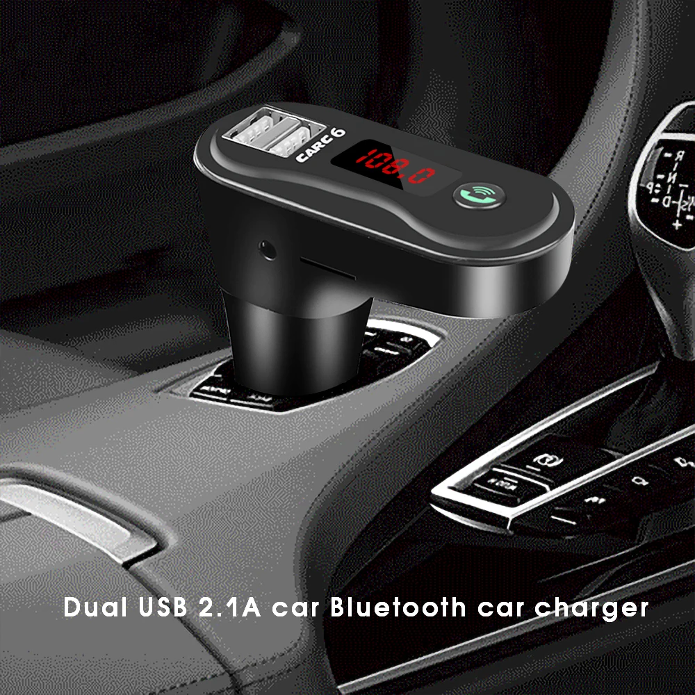 Kebidu FM Автомобильный hands-free передатчик Bluetooth автомобильный комплект MP3-плеер автомобильный аудио с 2.1A Быстрая зарядка двойной зарядное устройство usb