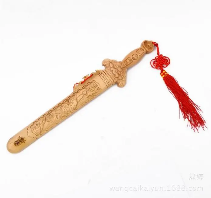 

Concentration Peach Blossom Cut Peach Wood Sword Seven Peach Wood Sword Resolve Evil Spirit Cai Cut Peach Blossom