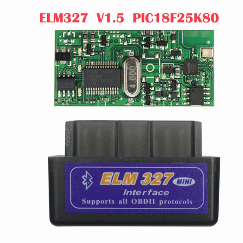 

2019 Super Mini OBD ELM327 V1.5 Bluetooth With PIC18F25K80 Chip OBD2 Scanner Adapter ELM 327 Auto Diagnostic-Tool For Android/PC