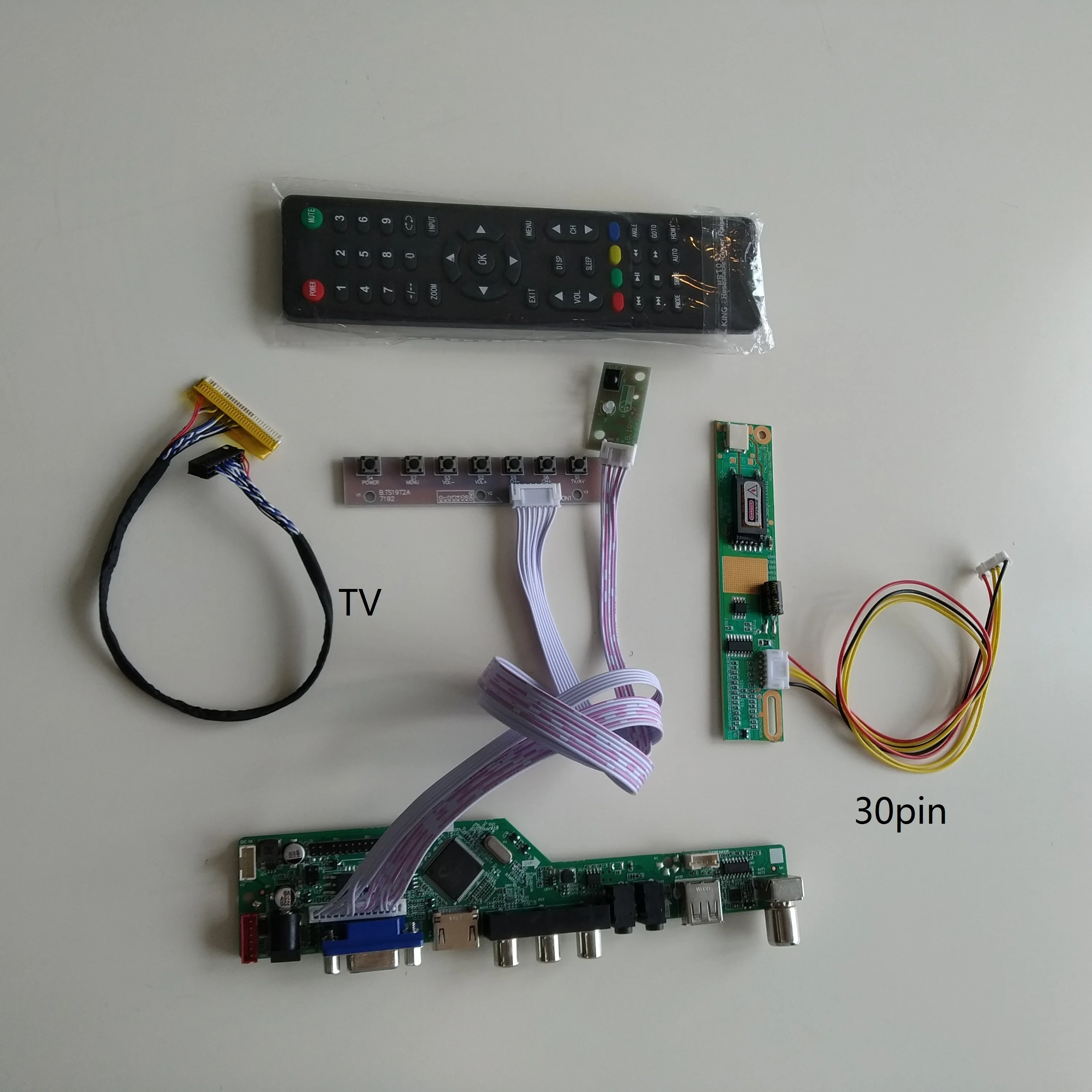

TV USB VGA AV LCD LED AUDIO Controller Board kit For LTM230HT09 1920X1080 23.0" panel screen monitor card