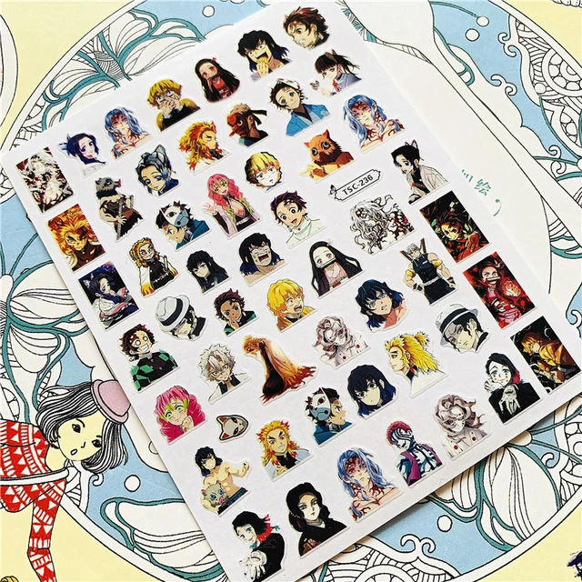 TSC-212 TSC-213 Cartoon anime character 3D Back glue Nail Art Stickers Decals Sliders Nail ornament decoration TSC-236