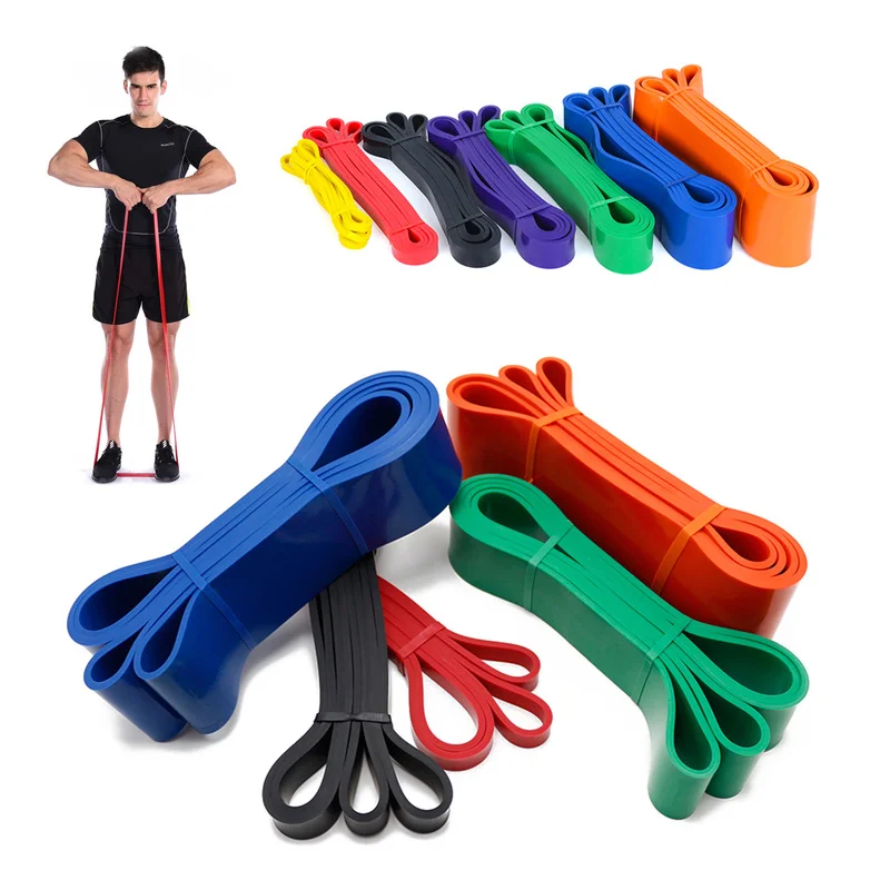 208cm Rubber Pull Up Resistance Bands Set Assist Fitness Stretch Expander Strength Training Arm Muscle Training Elastic Bands