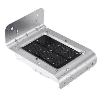 

Human induction Light control Outdoor Solar Powered Motion Sensor Aluminum Alloy Security Lamp 16LED Garden Waterproof Light