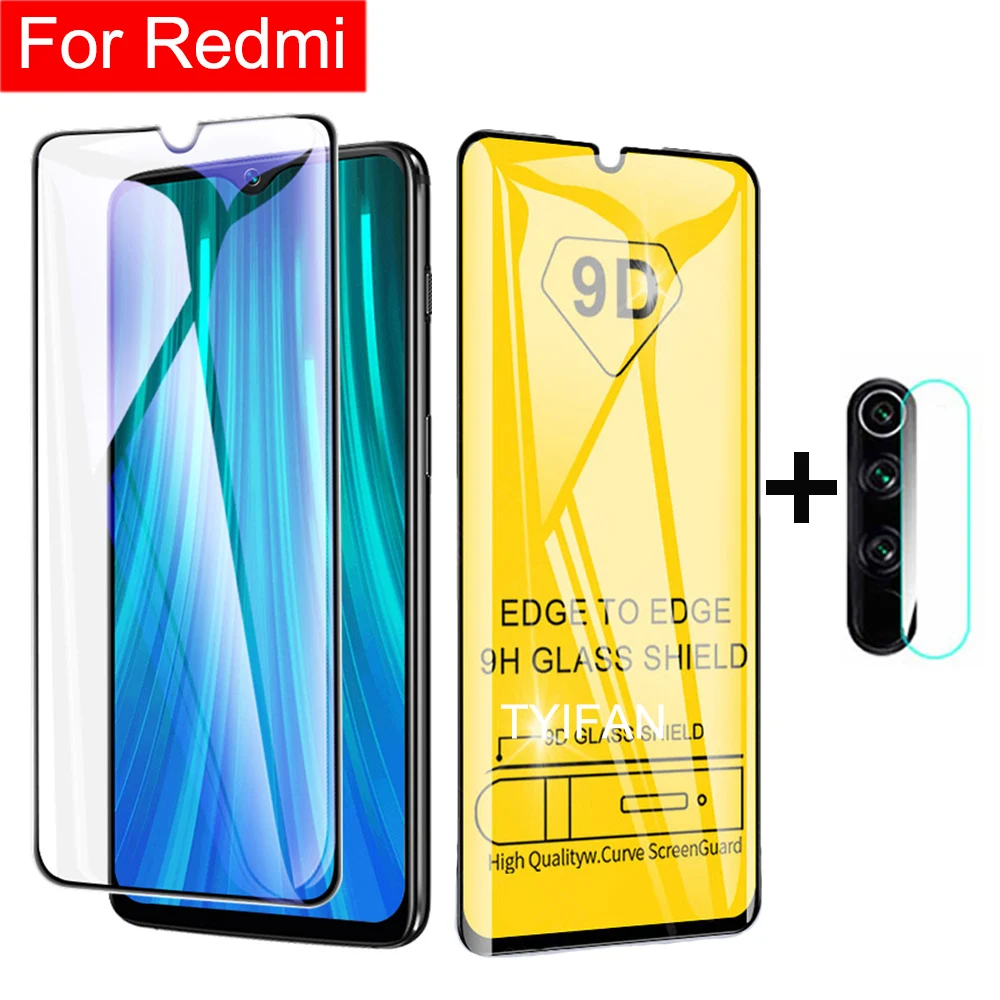 2 в 1 закаленное стекло на Redmi Note 7 8 Защита для объектива камеры Xiaomi Pro Note8 Note7