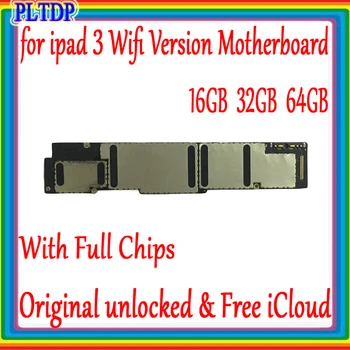 

16GB 32GB 64GB Original unlocked for ipad 3 Motherboard with Free iCloud,Wifi Version / Wifi-3G Version for ipad 3 Mainboard IOS
