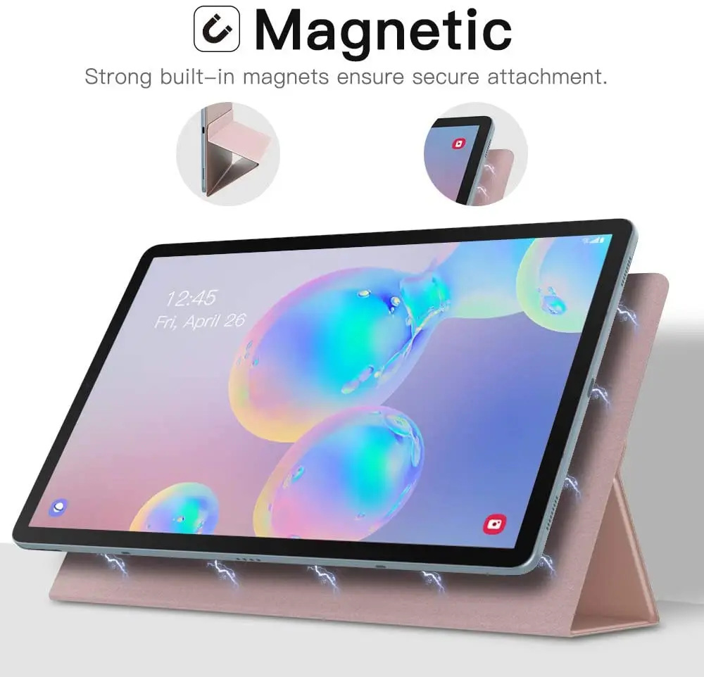 Capa Dobrável Inteligente para Samsung Galaxy Tab s6 Suporte de Concha Trifold Magnético Forte Ultra Fino 105 2023 Sm-t860 Sm-t865 - Imagem 5