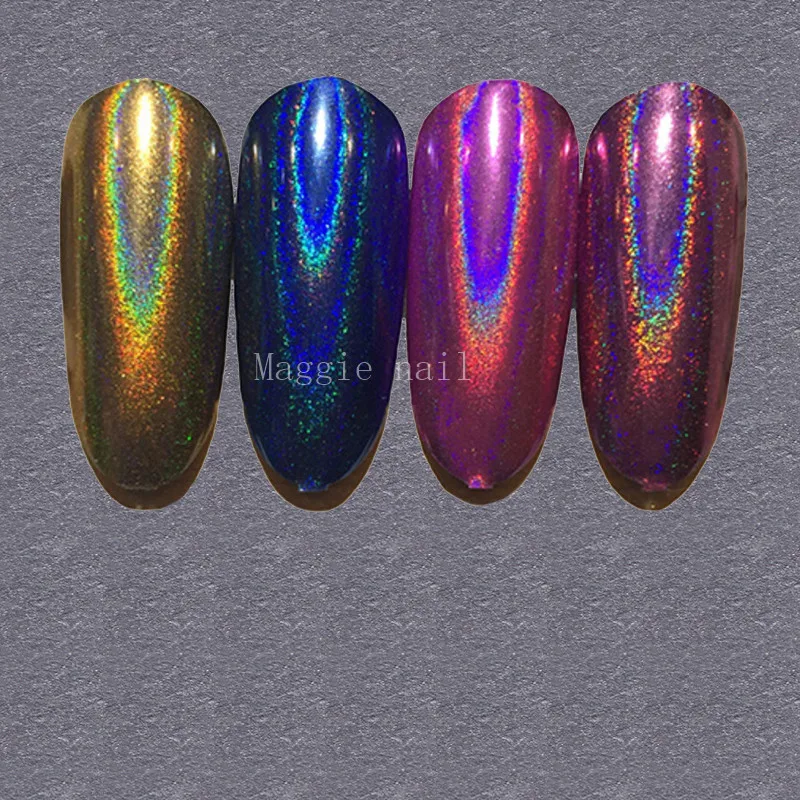 Хром-порошок Colorfly с единорогом цветные голографические