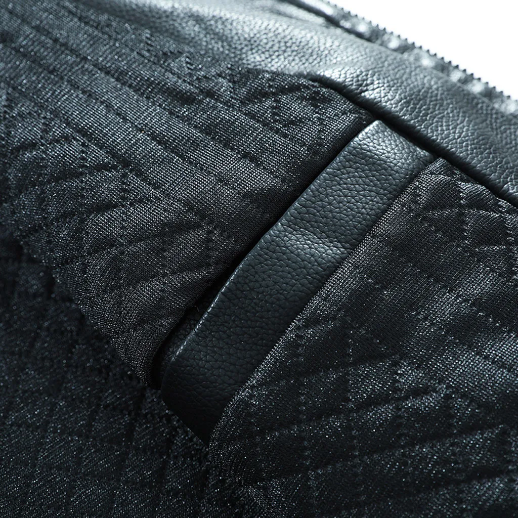 Модная мужская Куртка Jaqueta Masculina, осенняя мода, чистый цвет, воротник-стойка, имитация кожи, куртка, пальто