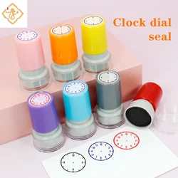 Sellos de reloj para niños, herramientas de enseñanza para estudiantes, sellos para suministros de escuela primaria, varios estilos, 1 unidad