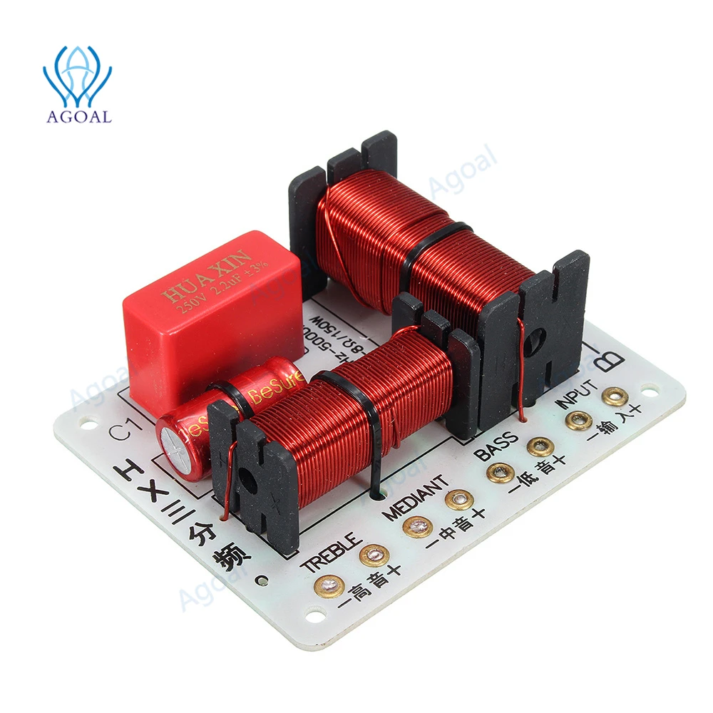 

1Pcs 150W 1000-5000HZ Multi Speaker Audio Frequency Divider 3 Way Crossover Filters B-301