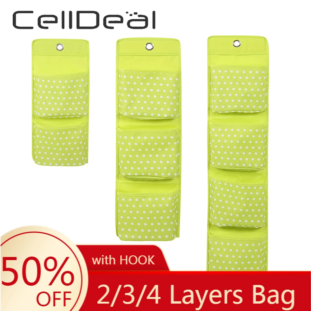 Underwear Hanging-Organizer Toy Socks Mails-Bag Keys Door-Wall Multi-Grid 2/3/4-layers