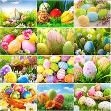 

DIY Colorful Egg 5D Diamond Painting Full Round Drill Picture Of Rhinestones Embroidery Cross Stitch Kit Art Hotel Decoration
