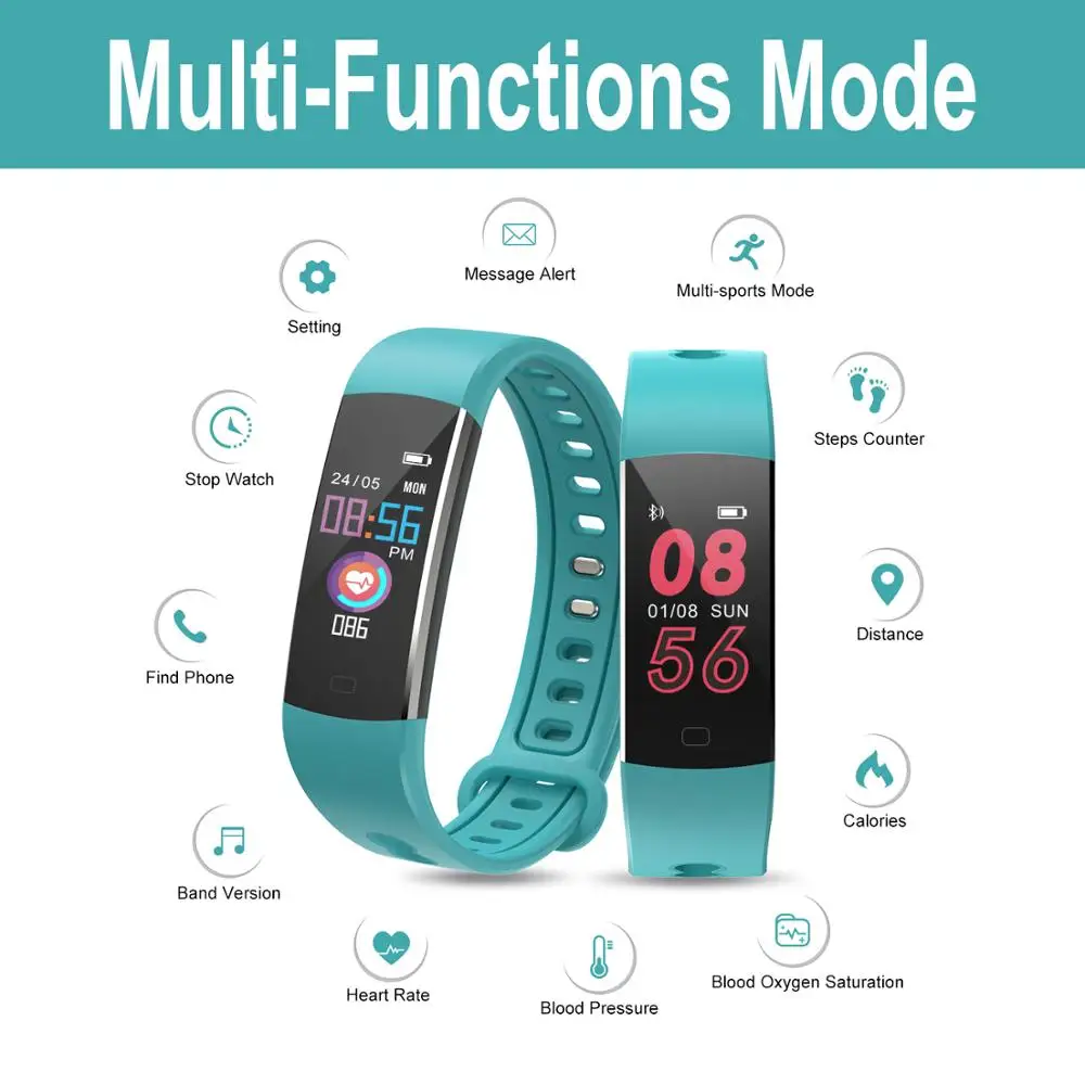 

2019 New Sport Smart Bracelet Women Smart Watch Fitness Tracker Smart Wristband Heart Rate Blood Pressure Monitor Kids Watches
