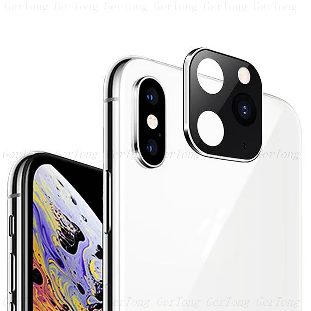 Silver Защитная крышка для задней камеры для iPhone X Xs, максимальная Замена секунд для iPhone 11 pro Max, защитная накладка для задней камеры - Цвет: Silver