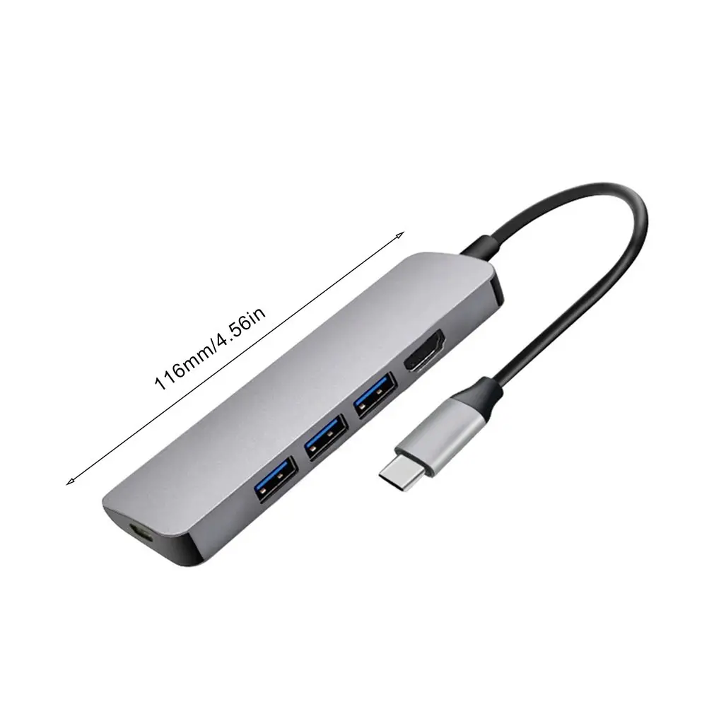 С 3 USB 3,0 usb-хаб USB 3,0 Многофункциональный кард-ридер тип-c до USB3.0+ USB2.0+ TF type C PD адаптер зарядный USB-C концентратор