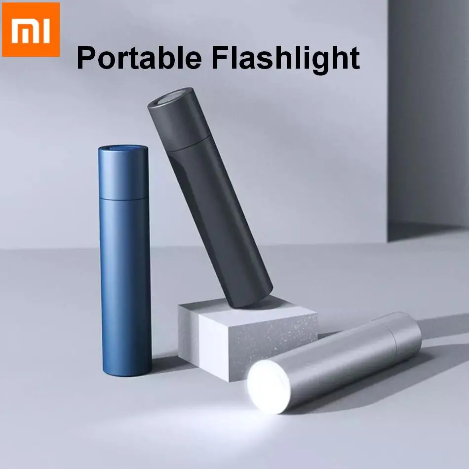 Новейший портативный фонарик Xiaomi 3-скоростной режим подсветка длинный уличный