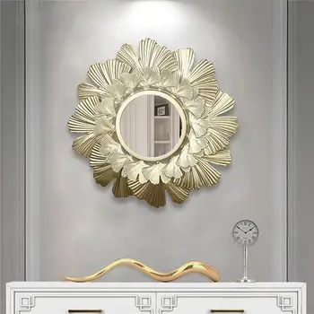 

Home Letter Home Decor Hanging Wall Mirror Round Decorative Wall Mirror Embossed Wall Hanging Mirror For Living Room Bedroom