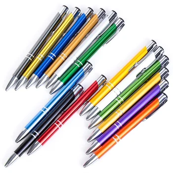

100 Pcs/Lot Business Ballpoint Pens Stationery Ballpen Novelty Gift Office Material School Supplies