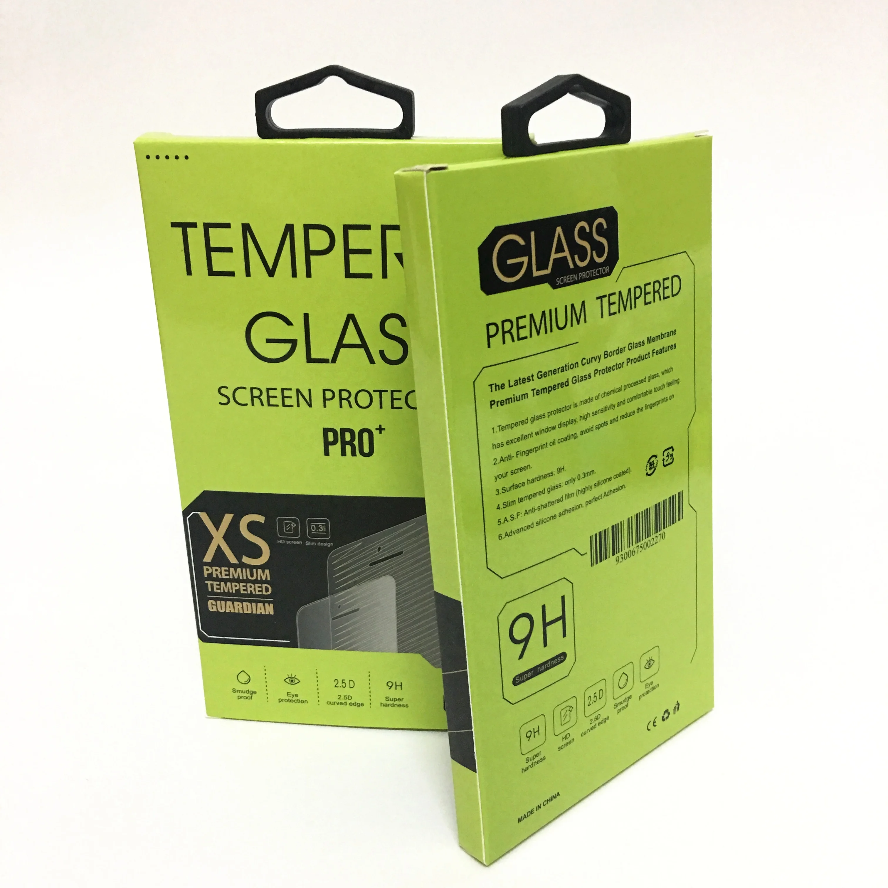 Custom 9h Tempered Glass Iphone Screen Protector Film Packaging Box