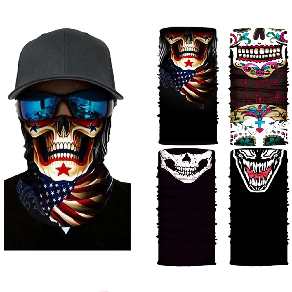 

Multifunction Headwear Face Mask Headband Neck Gaiter Bandanas for Dust Face Cover Tube Headband Guard Scarf Motorcycle Bike