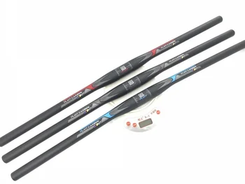 

PLATT New full carbon fiber handlebar 3K bicycle MTB handlebar Flat Blue bike parts 31.8*600/620/640/660/680/700/720/740/760mm