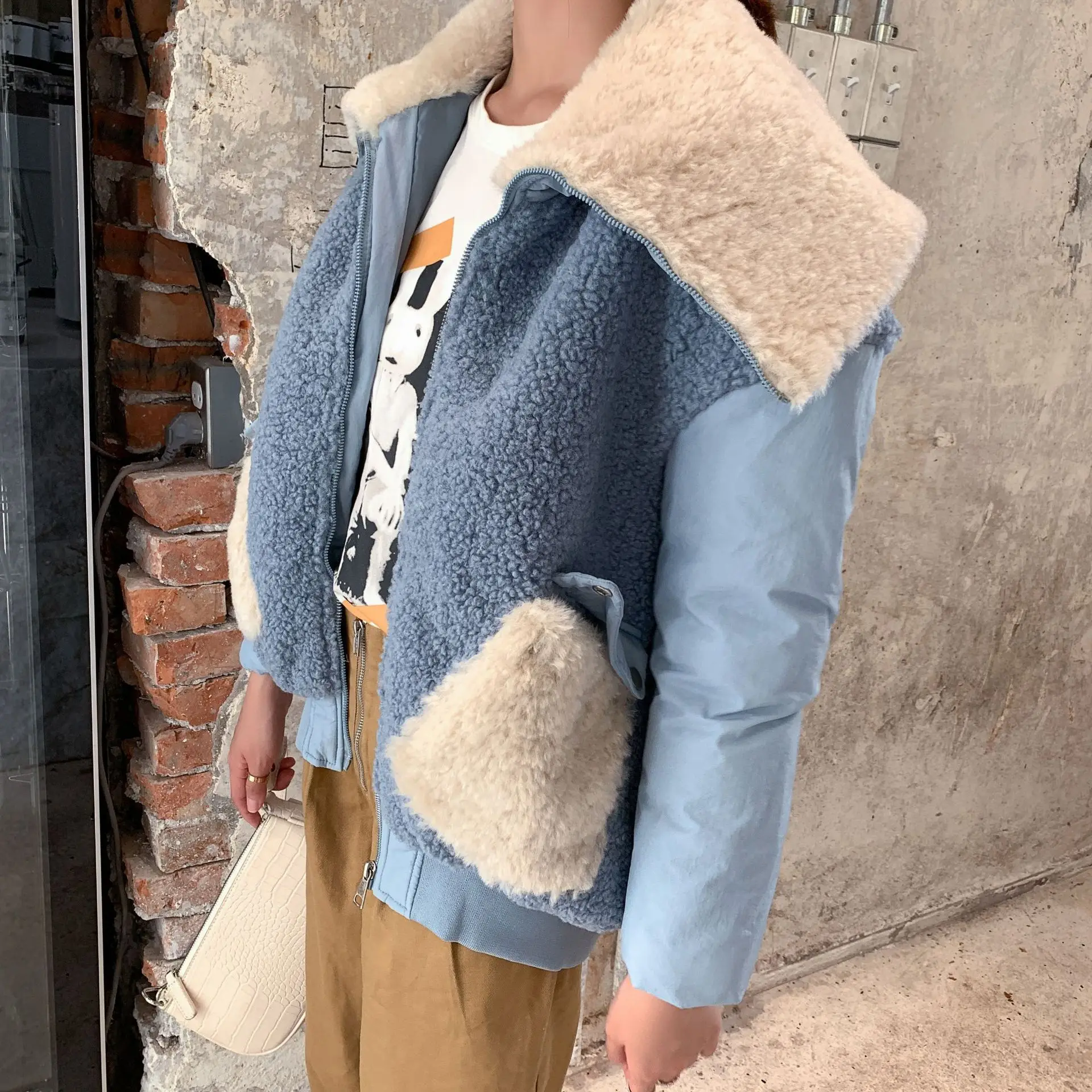 

Down Jacket Cotton-padded Clothes Women's Korean-style 2019 Winter New Style Loose Thick Cotton Fashion Cotton-padded Jacket Coa