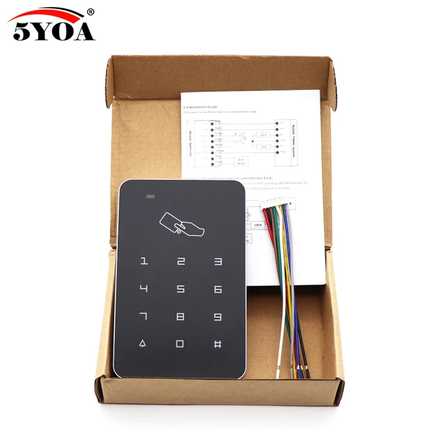 Standalone Access Controller RFID Access Control Keypad Waterproof Rainproof Cover digital panel Card Reader Door Lock System 6