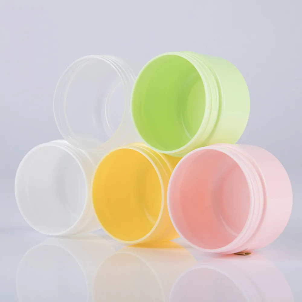 Plastic Empty Makeup Jar Pot Refillable Sample Bottles Travel Face Cream Lotion Cosmetic Container 10/20/30/50/100/150g