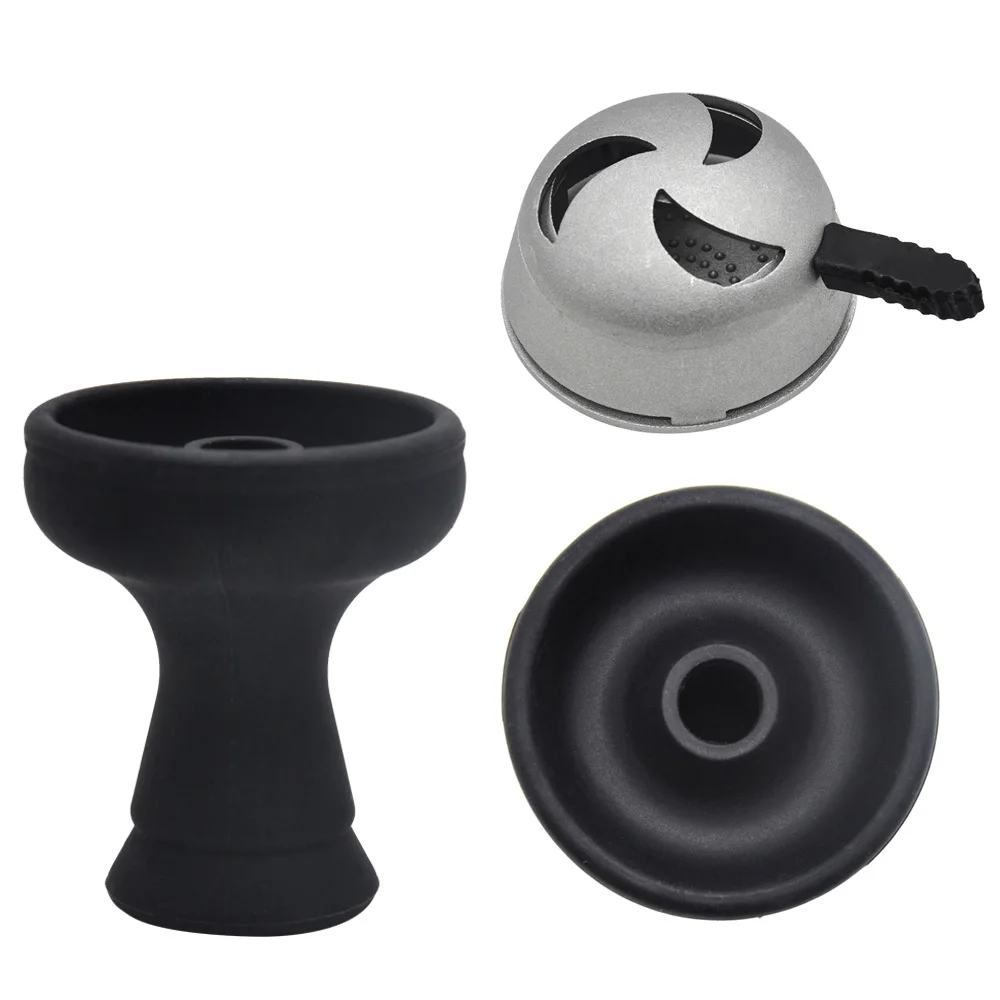 

One Hole Style Silicone Hookah Bowl with Kaloud lotus Shisha Tobacco Hookah Charcoal Burner Chicha Narguile Accessories