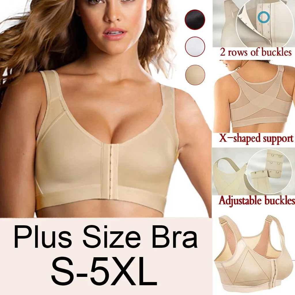 5d wireless contour bra Plus Size S-5XL Comfortable Sports Bras High Impact Posture Corrector Lift Up Bra bralette mujer 50* | Женская