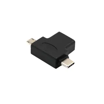 

USB 3.0 Female to Micro USB 5 Pin Male and Type C (USB C) Male OTG Adapter