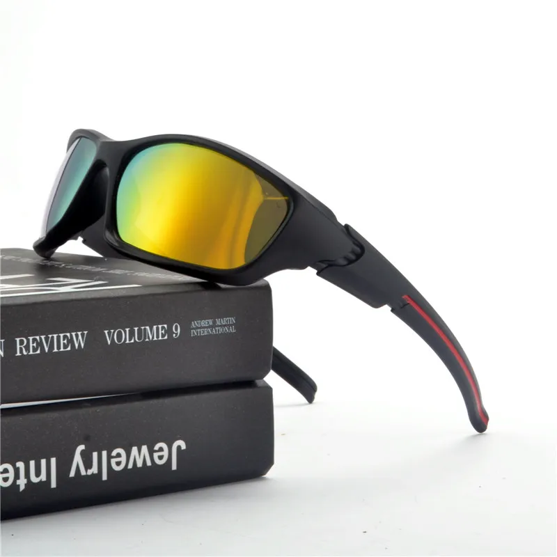 Высококачественные поляризованные очки зрение солнцезащитные очки для мужчин близорукость зеркальные ночные водительские солнцезащитные очки над обертыванием арунды очки NX - Цвет линз: red