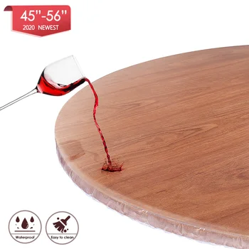 

HOMEMAXS Round Table Protector 150cm Thick Table Top Cover for Home