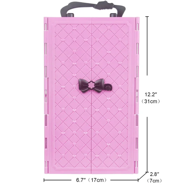 Bar 31 Itens/conjunto Móveis De Casa De Bonecas = 1 * Guarda-roupa + 30 *  Acessórios De Boneca Roupas De Boneca Vestidos E Coroa Sapatos Para Barbie  - Acessórios Para Bonecas - AliExpress