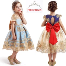 Платье с цветочным узором для девочек свадебные платья, детские платья для девочек, вечерние платья принцессы для девочек возрастом 4, 6, 8, 10 лет, платье на день рождения и Рождество