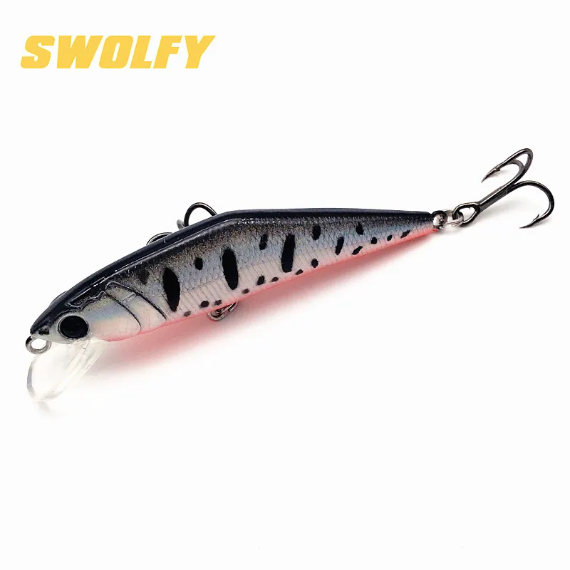 SWOLFY 1 шт. рыболовная приманка 6 5 см 7 г Гольян жесткая плотная неторопливая