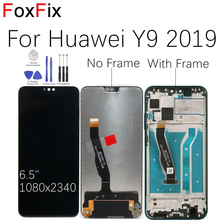 

For Huawei Y9 2019 LCD Display Touch Screen Digitizer JKM-LX1 JKM-LX2 JKM-LX3 For Huawei Y9 2019 LCD Screen With Frame Replace