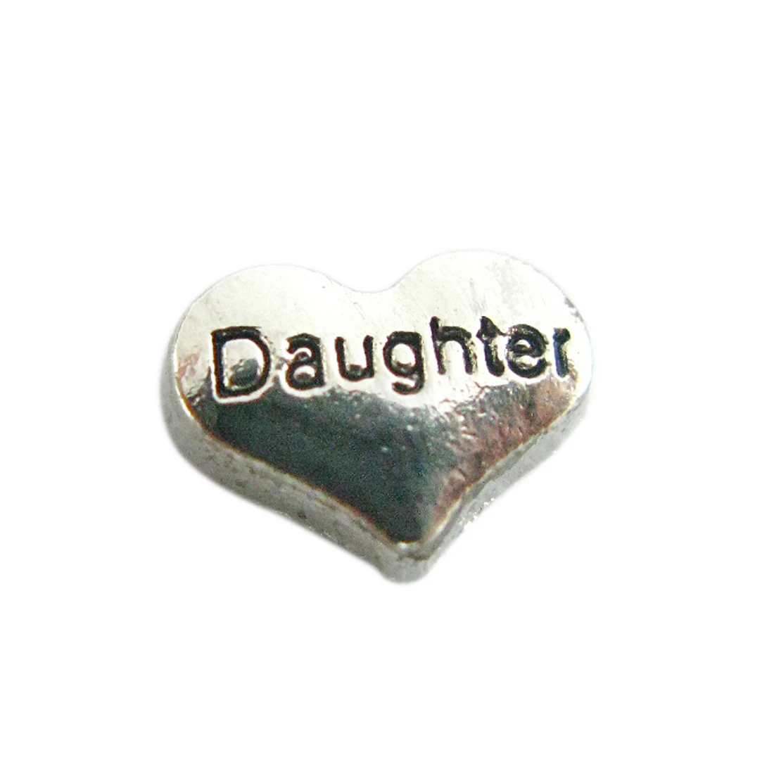 10 шт./лот несколько вариантов Dream Love Mom hearts плавающий медальон шармы на память для жизни медальон памяти как подарок - Цвет: FC183 daughter