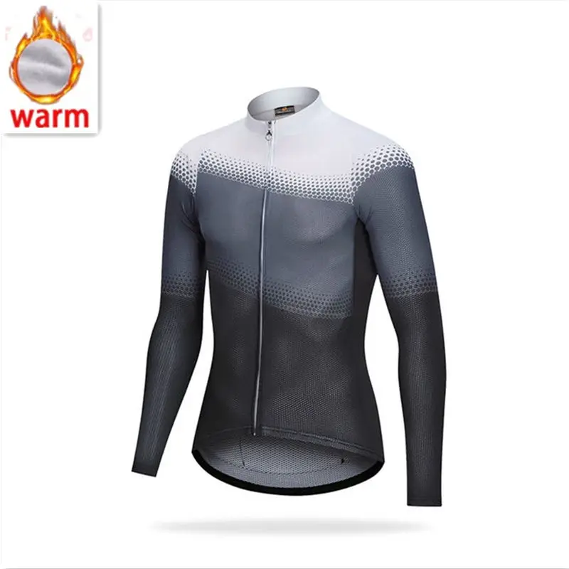 

Winter Waterproof Wide Wool Bike Jacket Winter Wool MTB Road Bike Jacket with 3 Layers of Fabric Road Bike Long Sleev Triathlon