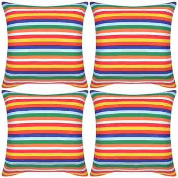 

Vidaxl pillow covers 4 PCs Canvas narrow stripe 40x40 cm