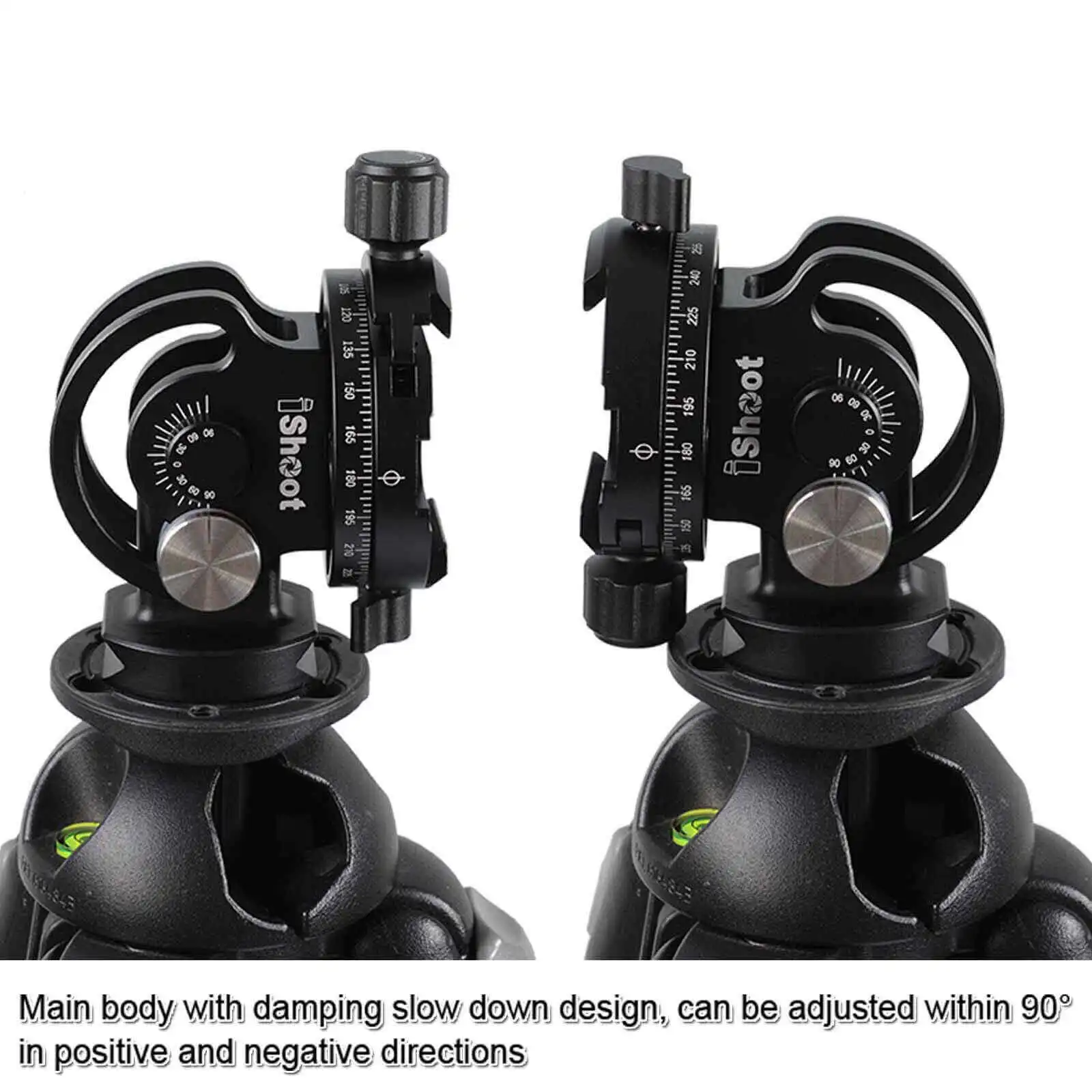 IShoot 2D 360 панорамная шаровая Головка для камеры штатив монопод шариковая головка быстросъемная пластина-распродажа